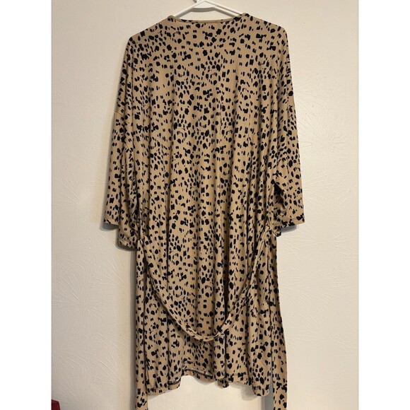 Lilac And London Cheetah Print X-Large Lightweight Lounge Bath Robe - Picture 2 of 4